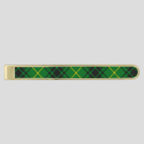 Clan MacArthur Tartan Gold Finish Tie Bar