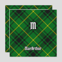 Clan MacArthur Tartan Invitation