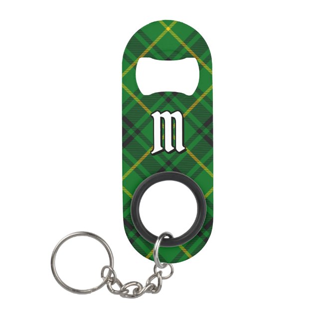 Clan MacArthur Tartan Keychain Bottle Opener (Front)