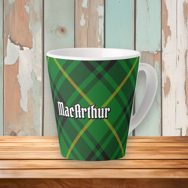 Clan MacArthur Tartan Latte Mug (Creator Uploaded)