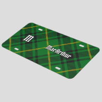 Clan MacArthur Tartan License Plate