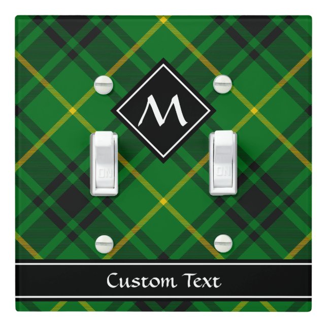 Clan MacArthur Tartan Light Switch Cover (In Situ)