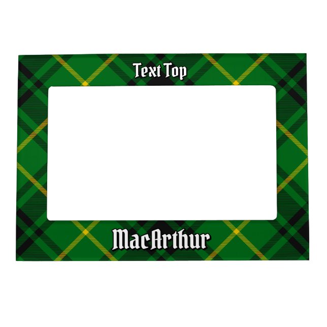 Clan MacArthur Tartan Magnetic Frame (Front)