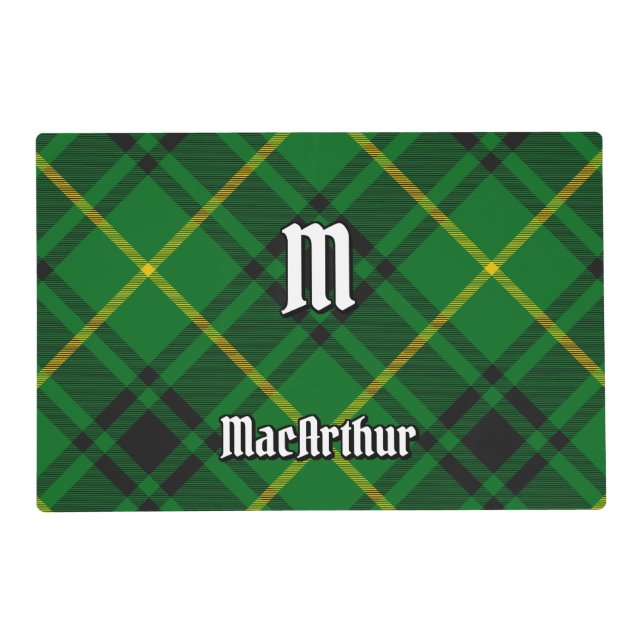 Clan MacArthur Tartan Placemat (Front)
