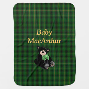 Clan MacArthur Tartan Plaid Baby Blanket