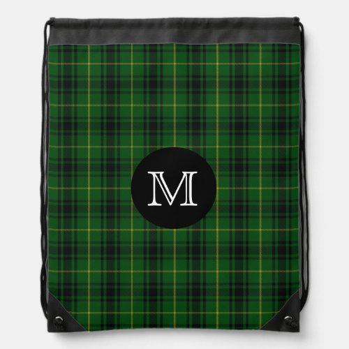Clan MacArthur Tartan Plaid Monogram Backpack