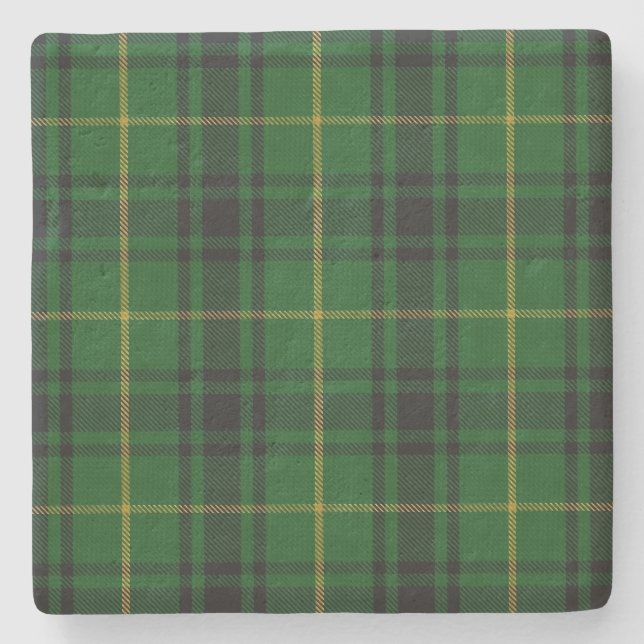 Clan MacArthur Tartan Plaid Stone Coaster (Front)