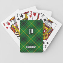 Clan MacArthur Tartan Poker Cards
