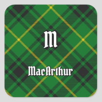 Clan MacArthur Tartan Square Sticker