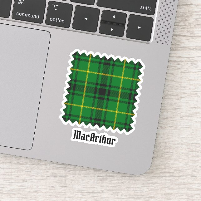 Clan MacArthur Tartan Sticker (Detail)
