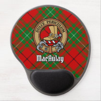 Clan MacAulay Crest over Tartan Gel Mouse Pad