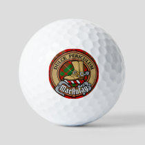 Clan MacAulay Crest over Tartan Golf Balls