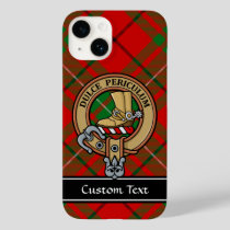 Clan MacAulay Crest over Tartan iPhone Case
