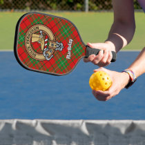 Clan MacAulay Crest over Tartan Keychain Pickleball Paddle