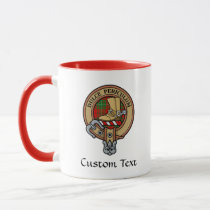 Clan MacAulay Crest over Tartan Mug