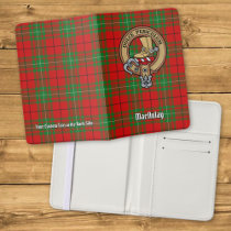 Clan MacAulay Crest over Tartan Passport Holder