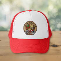 Clan MacAulay Crest over Tartan Trucker Hat