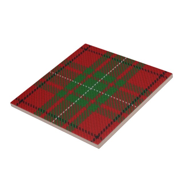 Clan MacAulay Scottish Expressions Tartan Tile (Side)