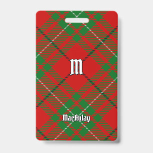 Clan MacAulay Tartan Badge