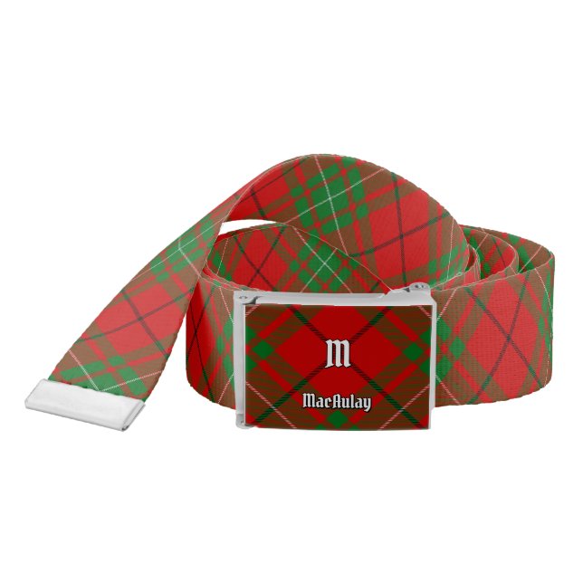 Clan MacAulay Tartan Belt (Snake)