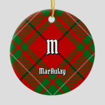 Clan MacAulay Tartan Ceramic Ornament