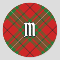 Clan MacAulay Tartan Classic Round Sticker