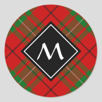 Clan MacAulay Tartan Classic Round Sticker