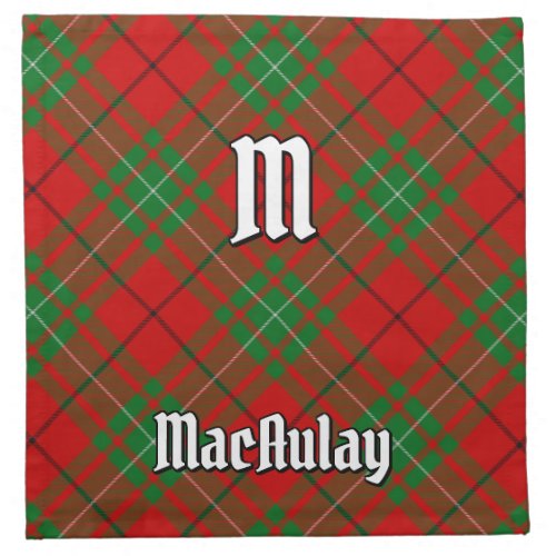 Clan MacAulay Tartan Cloth Napkin