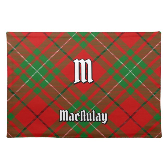 Clan MacAulay Tartan Cloth Placemat (Front)