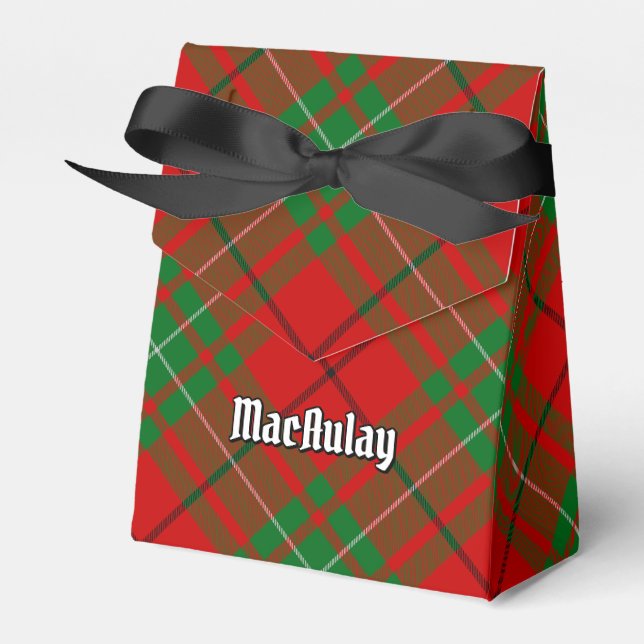 Clan MacAulay Tartan Favor Box (Front Side)