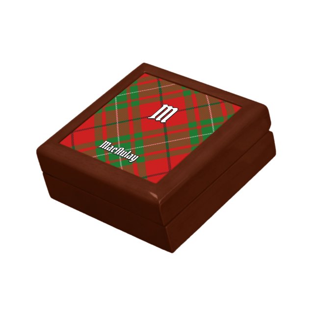 Clan MacAulay Tartan Gift Box (Side)