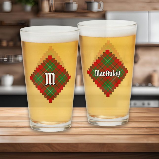 Clan MacAulay Tartan Glass (Creator Uploaded)