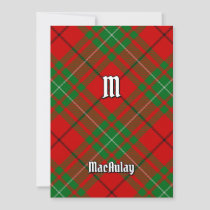 Clan MacAulay Tartan Invitation