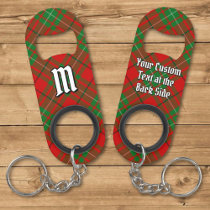 Clan MacAulay Tartan Keychain Bottle Opener