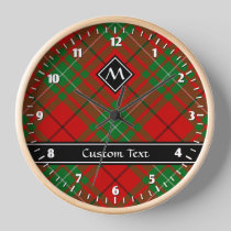Clan MacAulay Tartan Large Clock