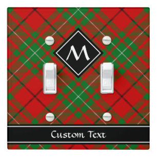 Clan MacAulay Tartan Light Switch Cover