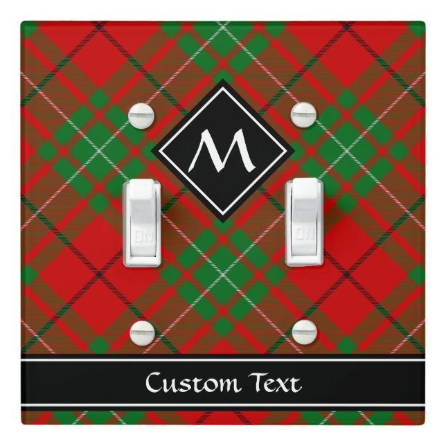Clan MacAulay Tartan Light Switch Cover (In Situ)