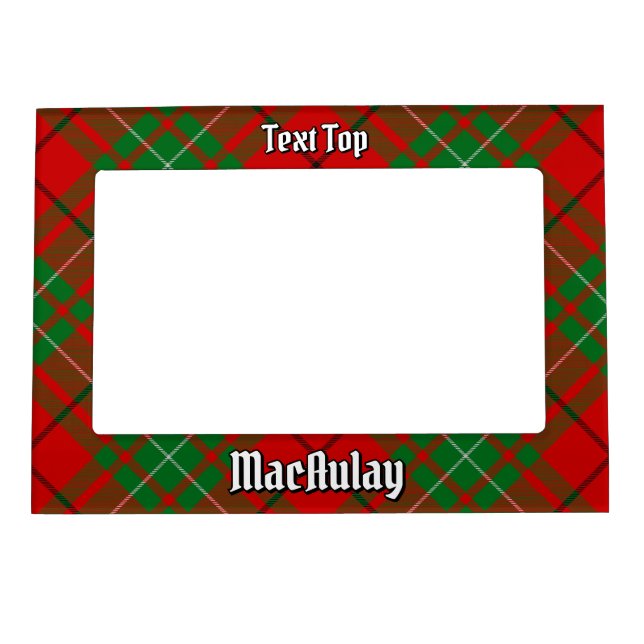 Clan MacAulay Tartan Magnetic Frame (Front)