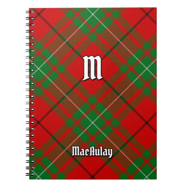 Clan MacAulay Tartan Notebook (Front)