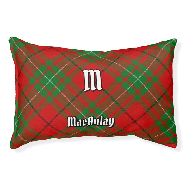 Clan MacAulay Tartan Pet Bed (Front)