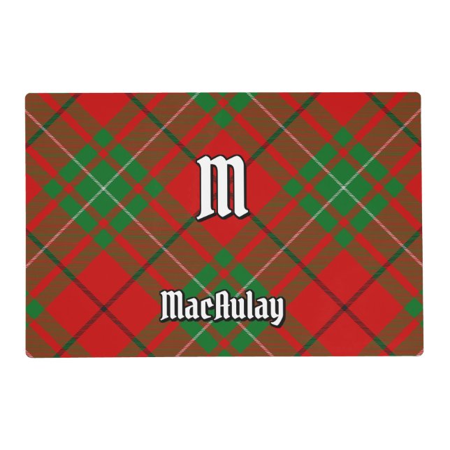 Clan MacAulay Tartan Placemat (Front)