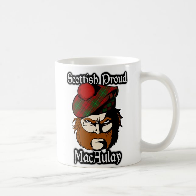Clan MacAulay Tartan Scottish Coffee Mug (Right)