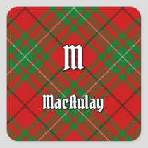 Clan MacAulay Tartan Square Sticker