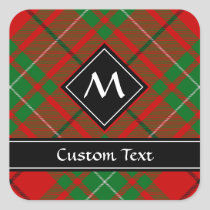 Clan MacAulay Tartan Square Sticker