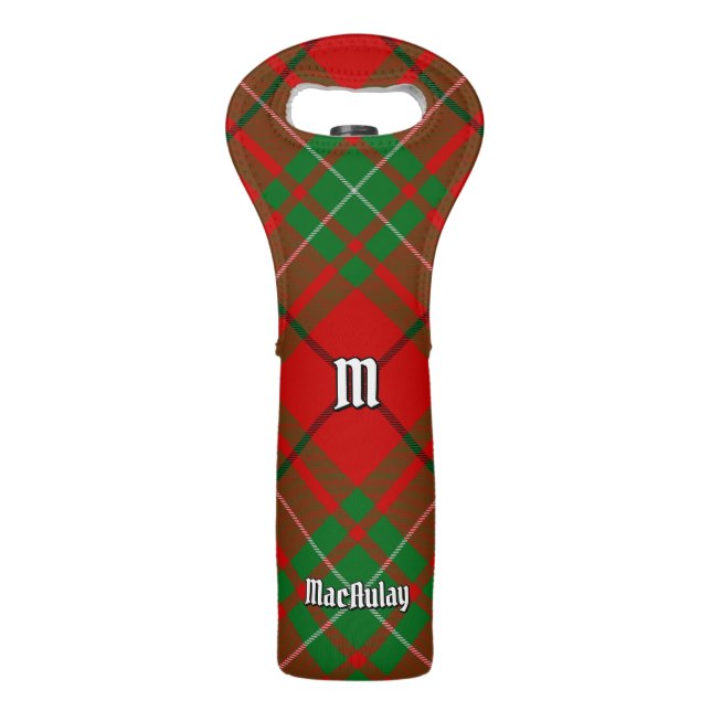 Clan MacAulay Tartan Wine Bag (Front)