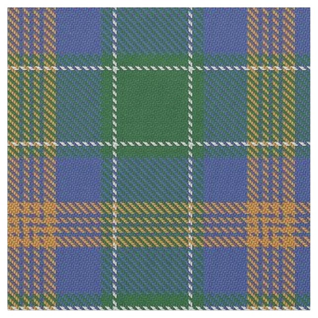 Clan MacAuliffe McAuliffe Irish Tartan Fabric (Close Up)