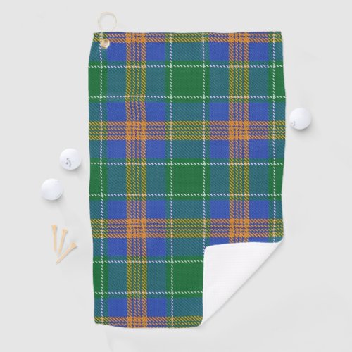 Clan MacAuliffe McAuliffe Irish Tartan Golf Towel