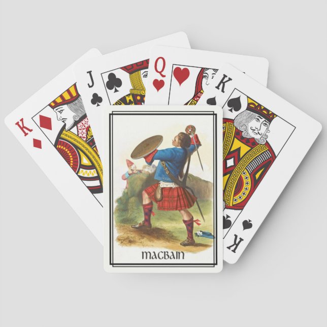 Clan MacBain Classic Scotland Deck Poker Cards (Back)