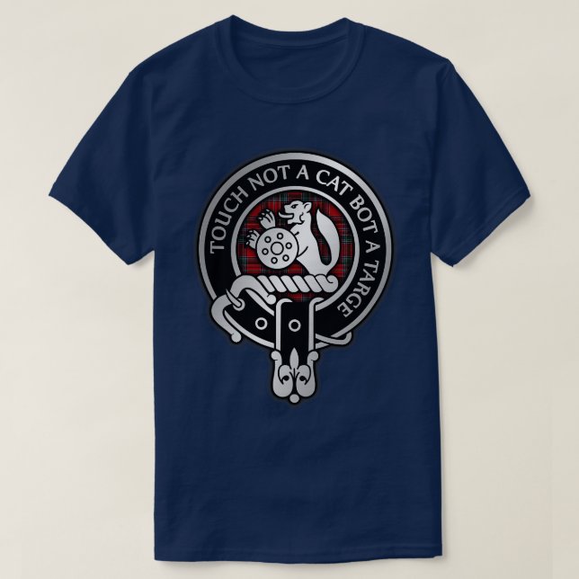 Clan MacBean MacBain Crest Tartan 1 T-Shirt (Design Front)