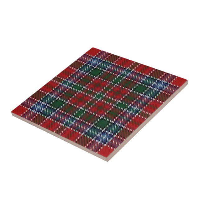 Clan MacBean MacBain Scottish Expressions Tartan Tile (Side)